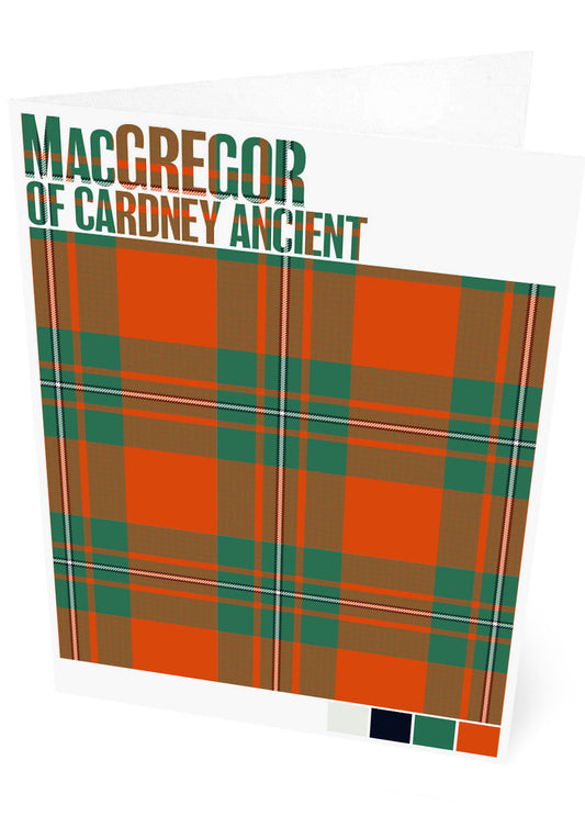 MacGregor of Cardney Ancient tartan – set of two cards