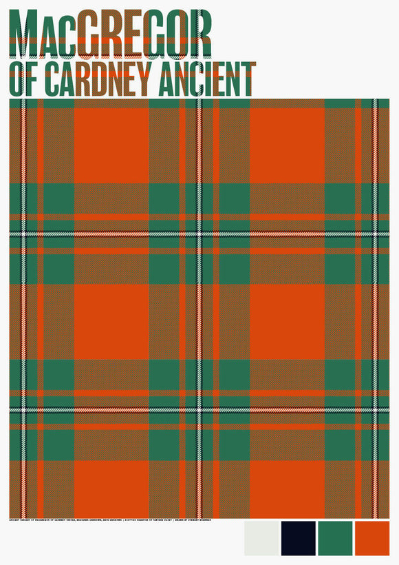 MacGregor of Cardney Ancient tartan – giclée print