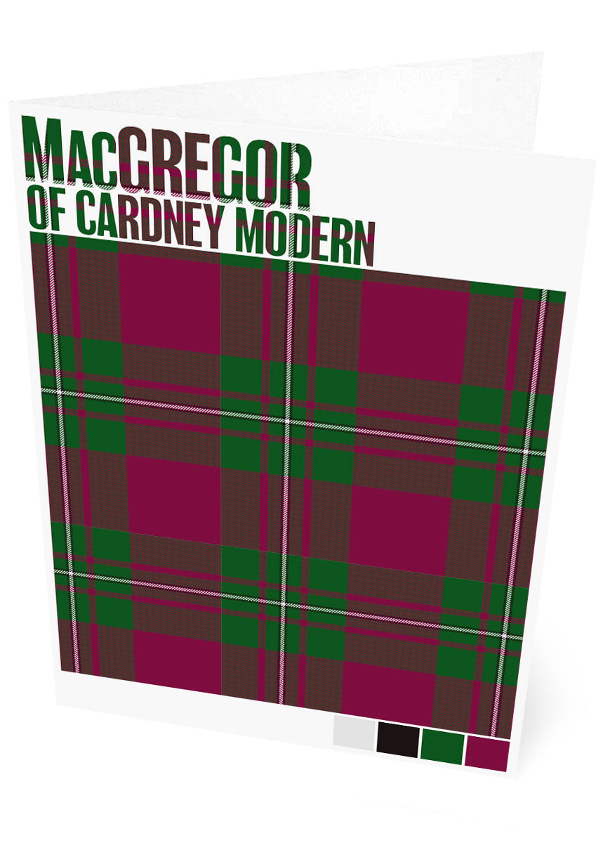 MacGregor of Cardney Modern tartan – set of two cards