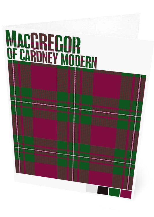 MacGregor of Cardney Modern tartan – set of two cards
