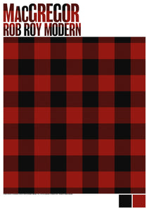 MacGregor Rob Roy Modern tartan – poster