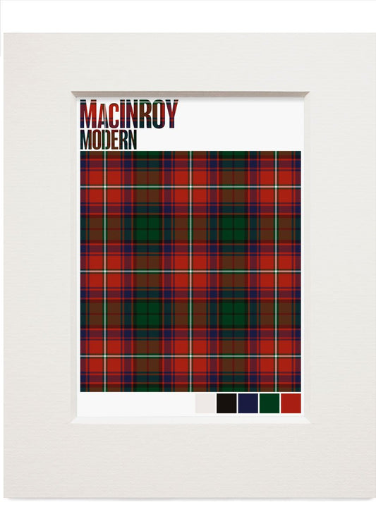MacInroy Modern tartan – small mounted print