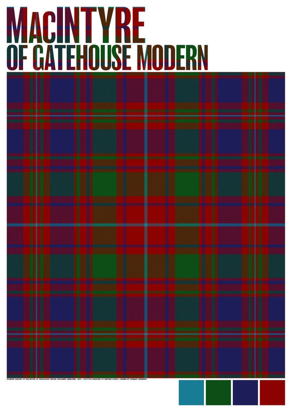 MacIntyre of Gatehouse Modern tartan – poster
