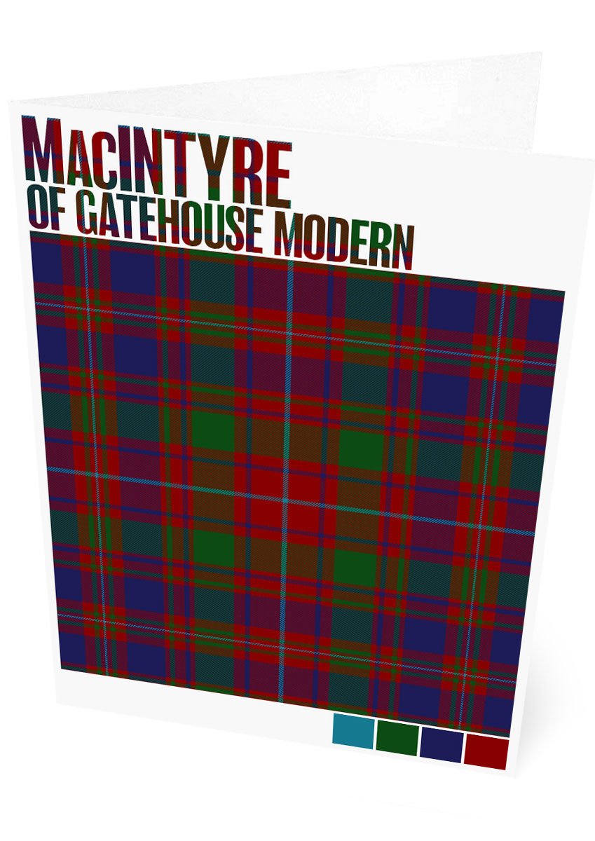 MacIntyre of Gatehouse Modern tartan – set of two cards