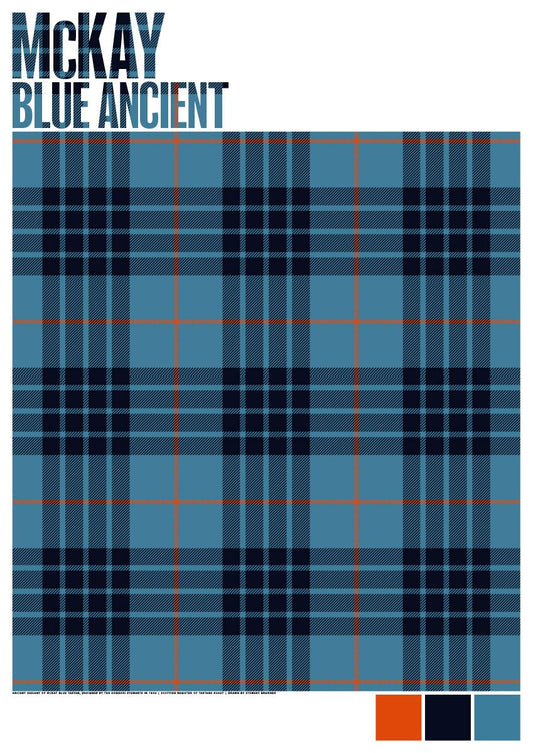 McKay Blue Ancient tartan – poster