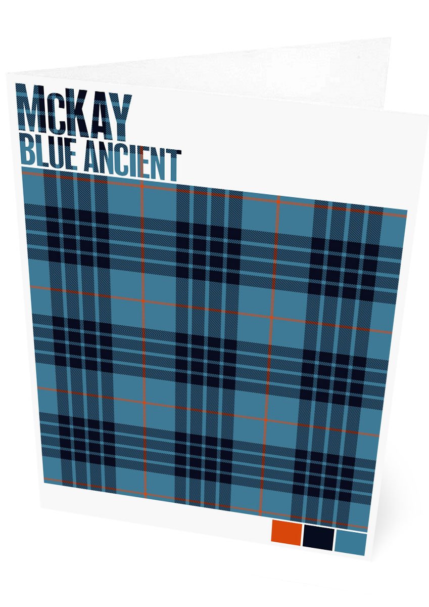 McKay Blue Ancient tartan – set of two cards