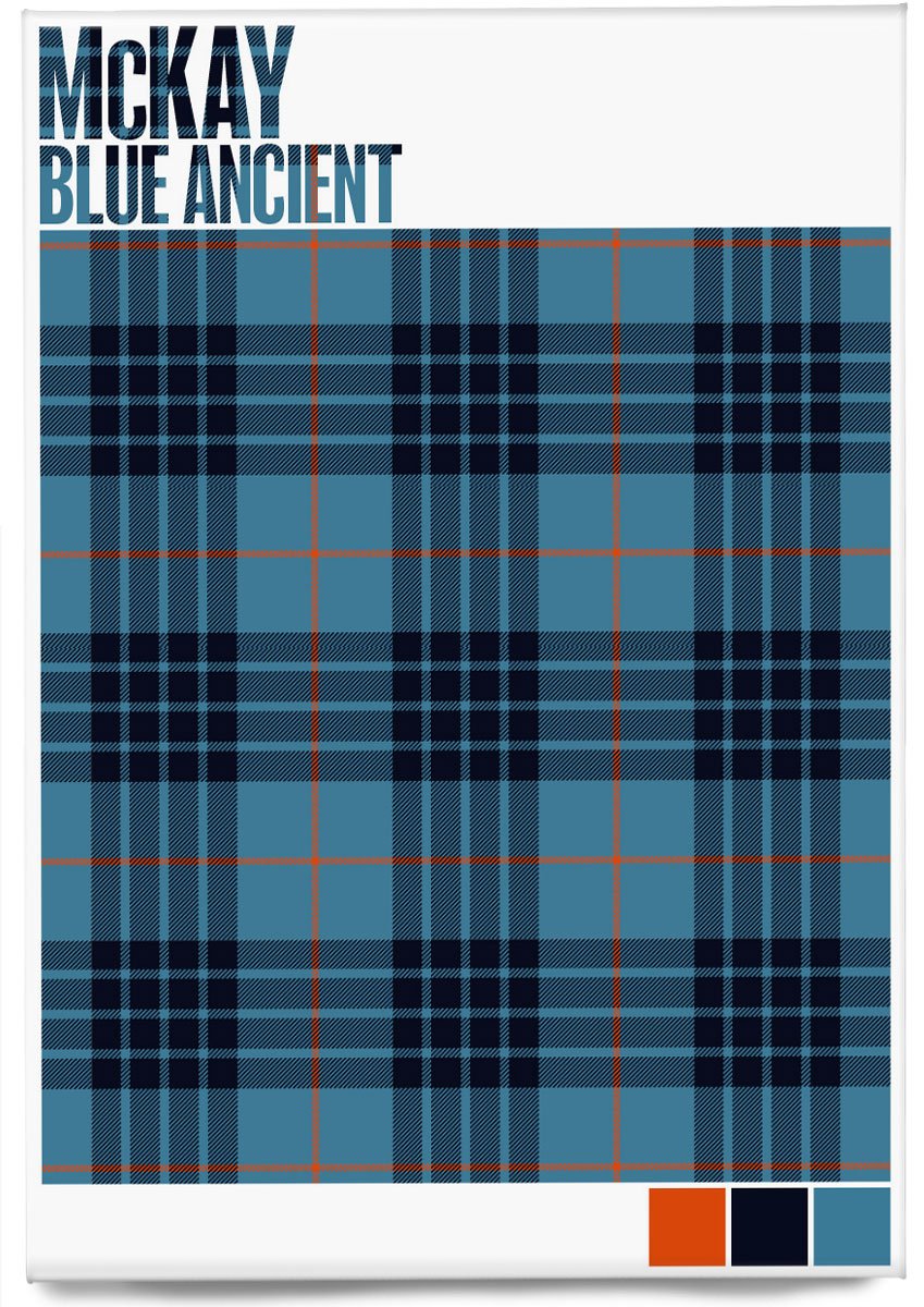 McKay Blue Ancient tartan – magnet