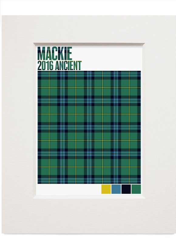 Mackie 2016 Ancient tartan – small mounted print