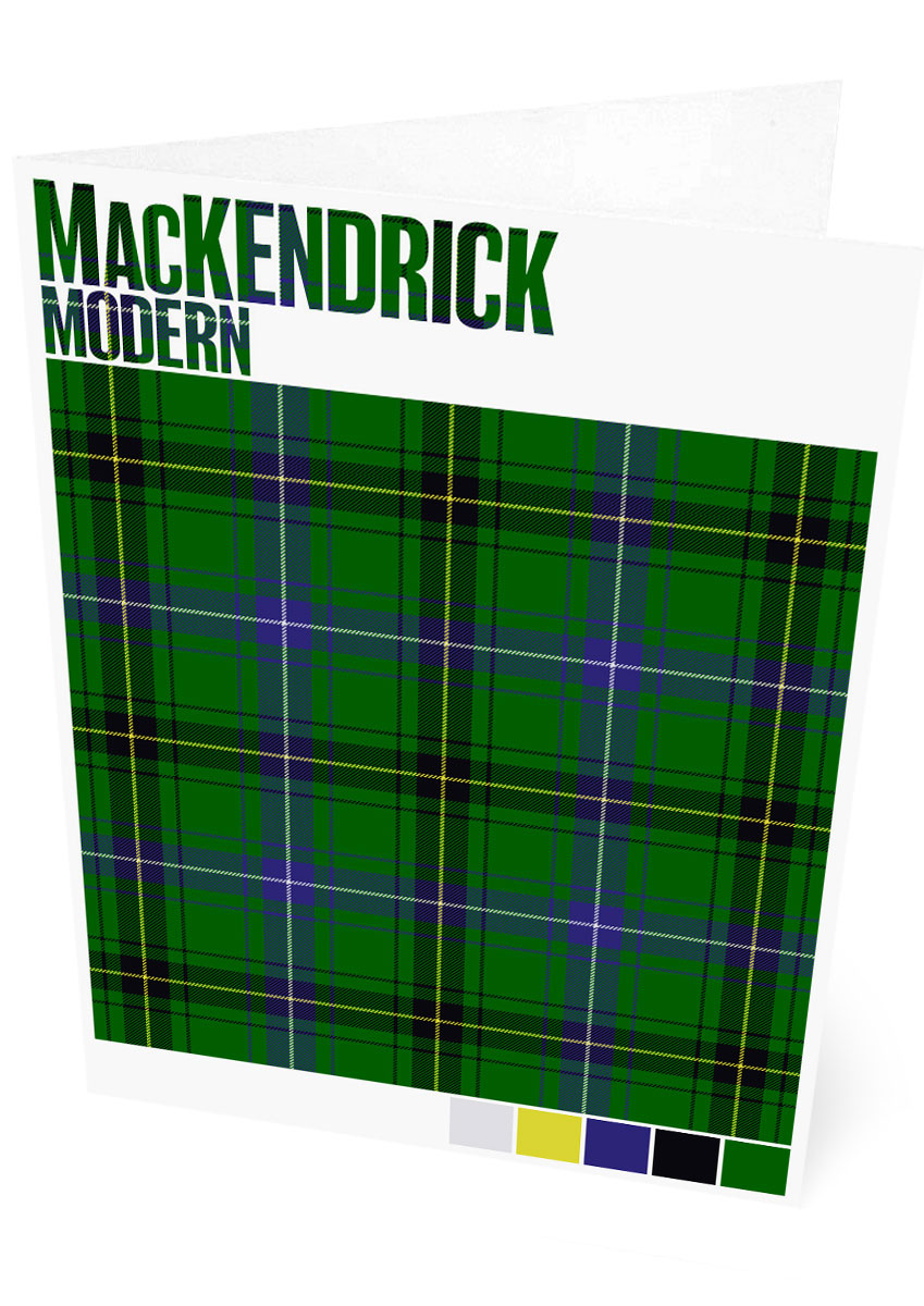 MacKendrick Modern tartan – set of two cards