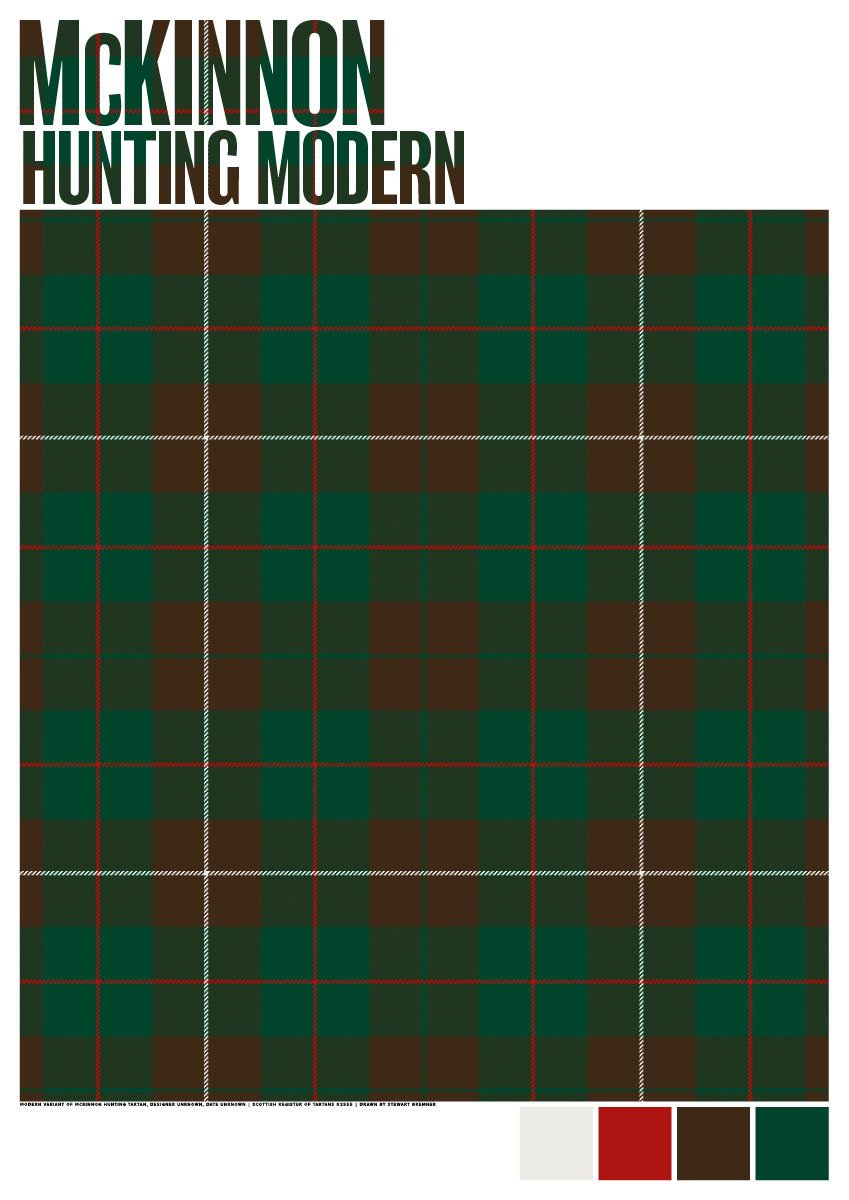 McKinnon Hunting Modern tartan – poster