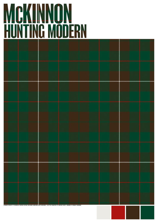 McKinnon Hunting Modern tartan – poster