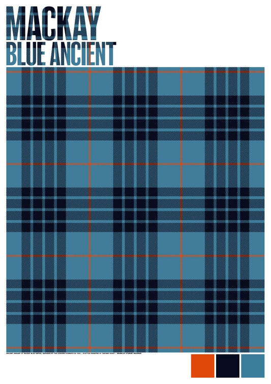 Mackay Blue Ancient tartan – giclée print