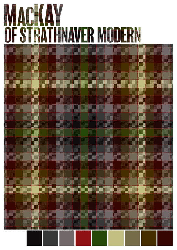 MacKay of Strathnaver Modern tartan – giclée print