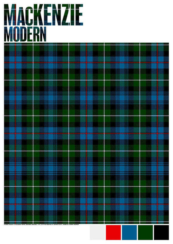 MacKenzie Modern tartan – poster