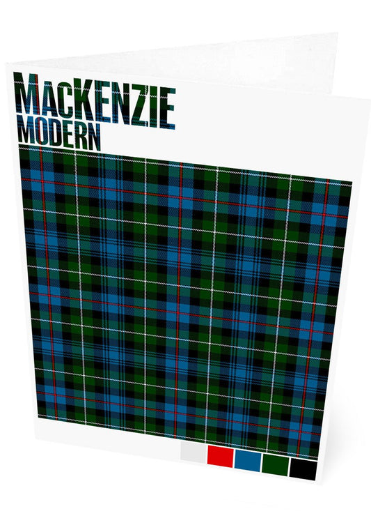 MacKenzie Modern tartan – set of two cards