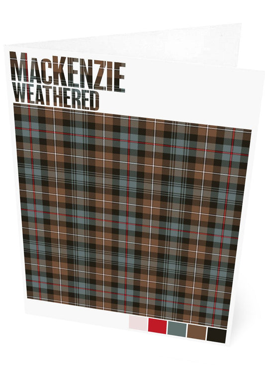 MacKenzie Weathered tartan – set of two cards