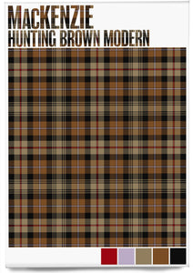 MacKenzie Hunting Brown Modern tartan – magnet