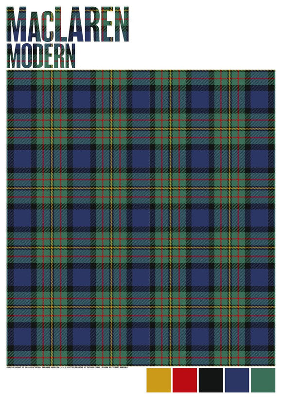 MacLaren Modern tartan – poster
