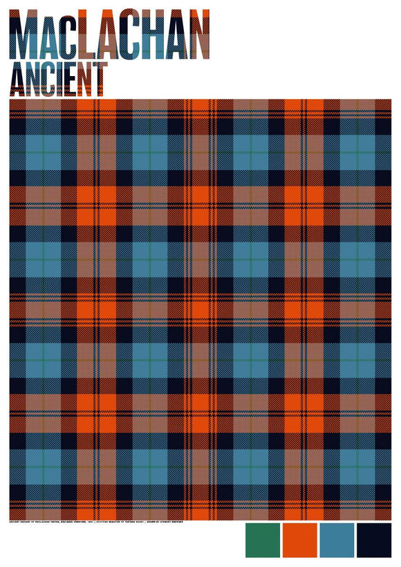 MacLachan Ancient tartan – giclée print