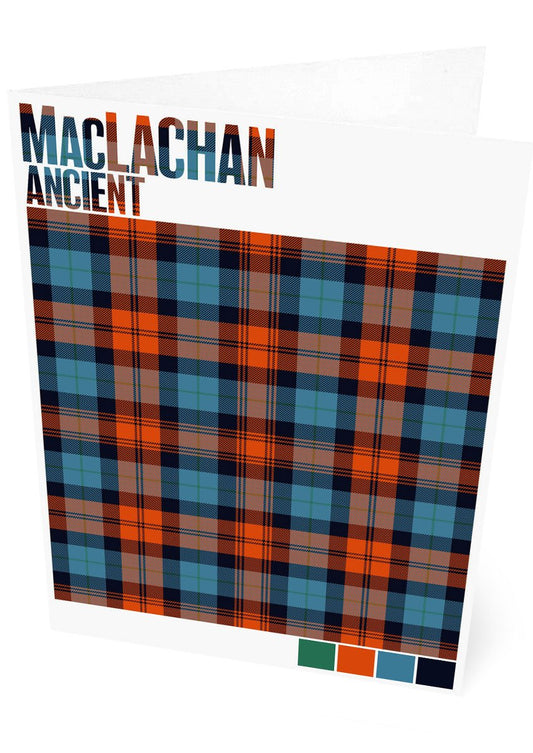 MacLachan Ancient tartan – set of two cards