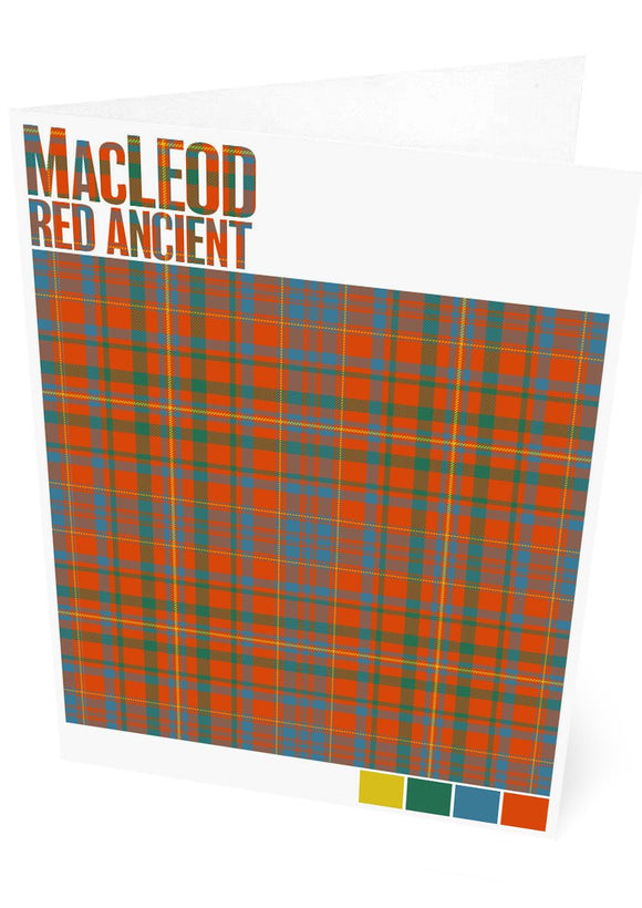 MacLeod Red Ancient tartan – set of two cards