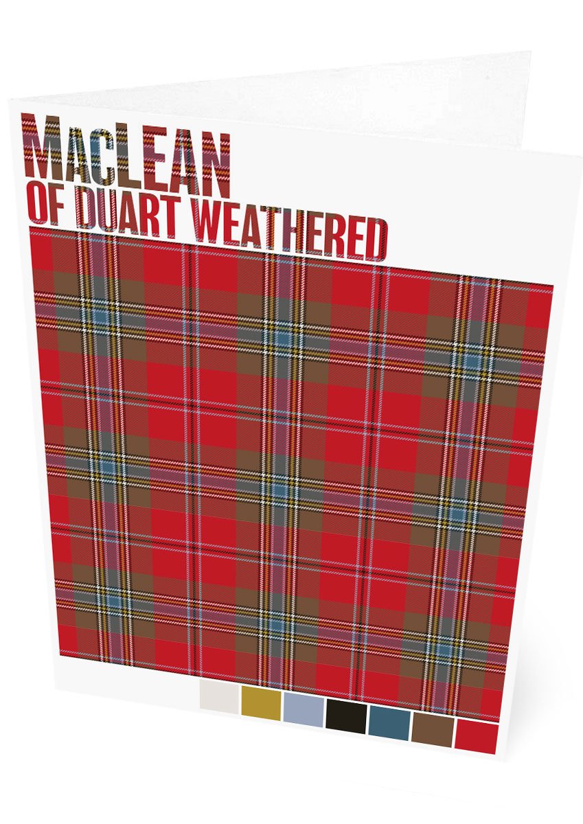 MacLean of Duart Weathered tartan – set of two cards