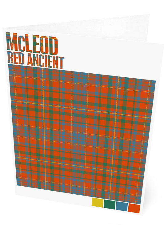 McLeod Red Ancient tartan – set of two cards