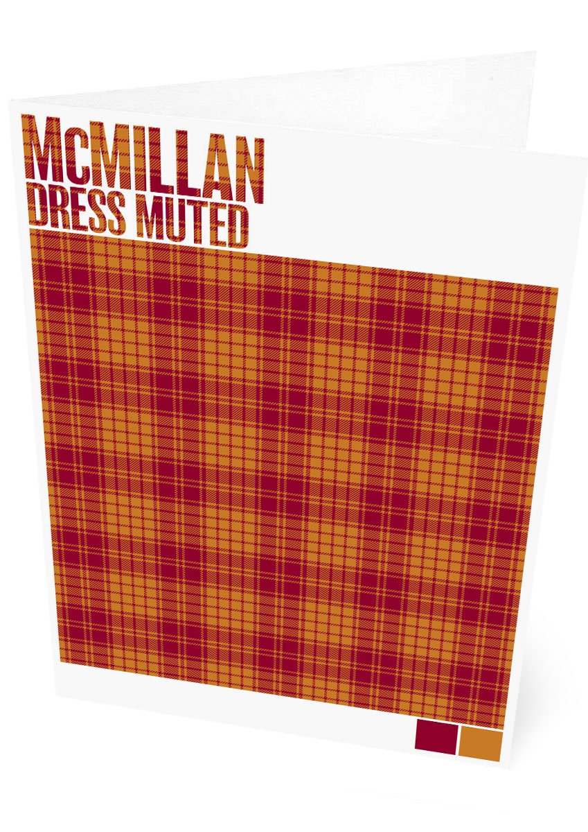 McMillan Dress Muted tartan – set of two cards