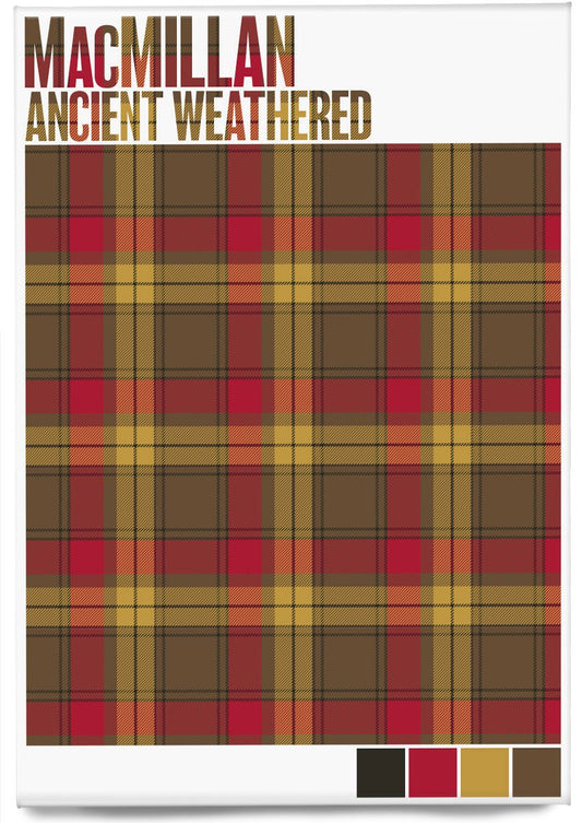 MacMillan Ancient Weathered tartan – magnet