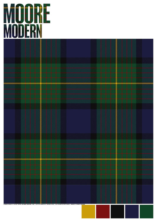 Moore Modern tartan – poster