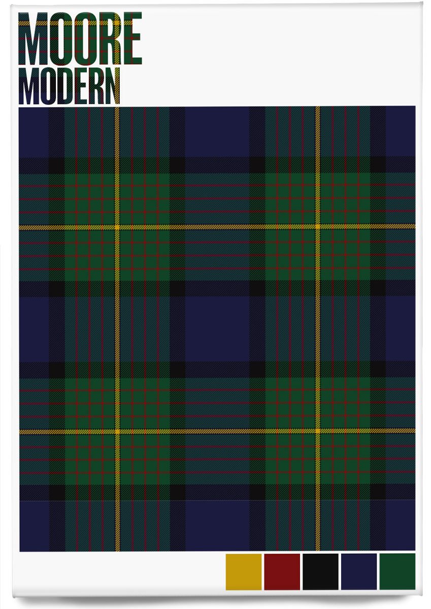 Moore Modern tartan – magnet