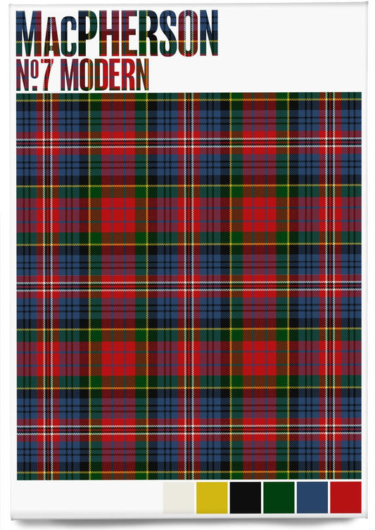 MacPherson #7 Modern tartan – magnet