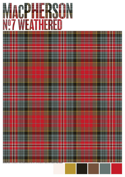 MacPherson #7 Weathered tartan – poster