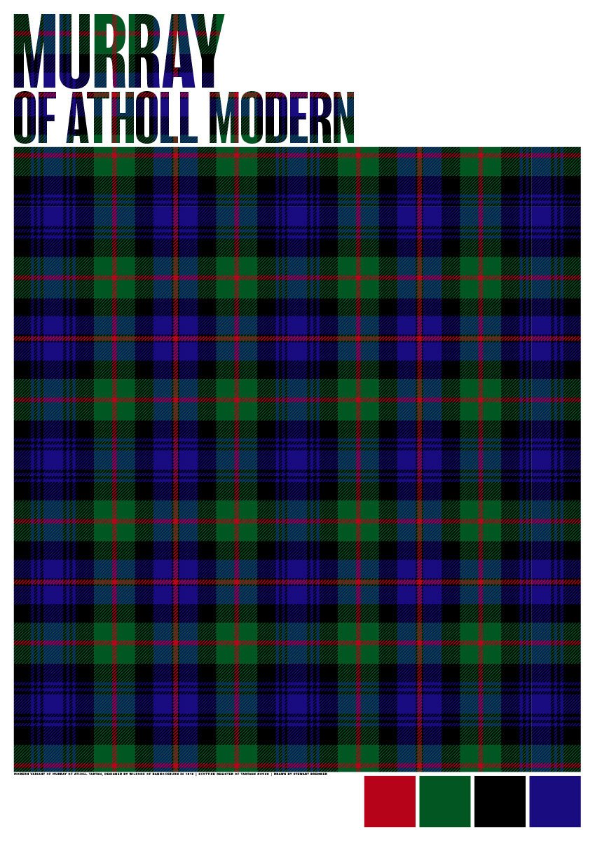Murray of Atholl Modern tartan – poster