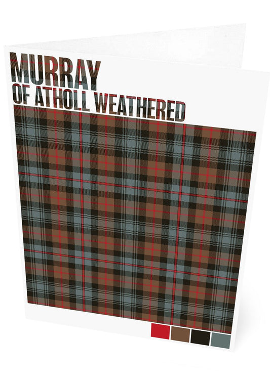 Murray of Atholl Weathered tartan – set of two cards