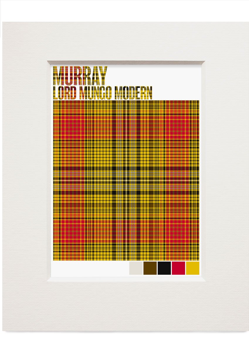 Murray, Lord Mungo Modern tartan – small mounted print