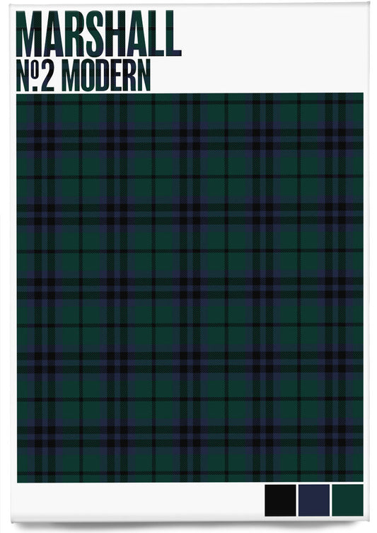 Marshall #2 Modern tartan – magnet