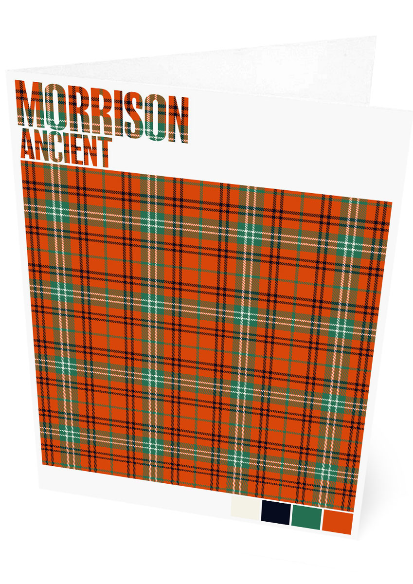 Morrison Ancient tartan – set of two cards