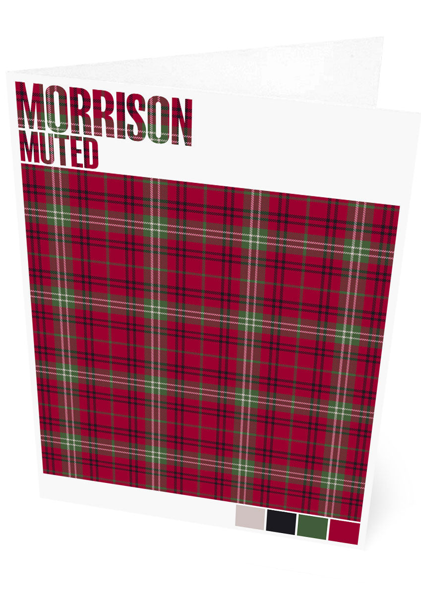 Morrison Muted tartan – set of two cards