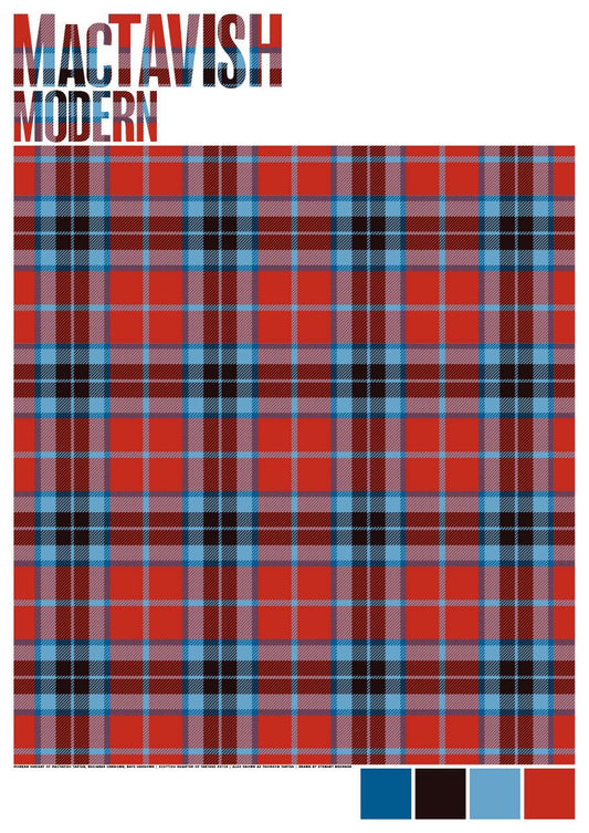 MacTavish Modern tartan – giclée print