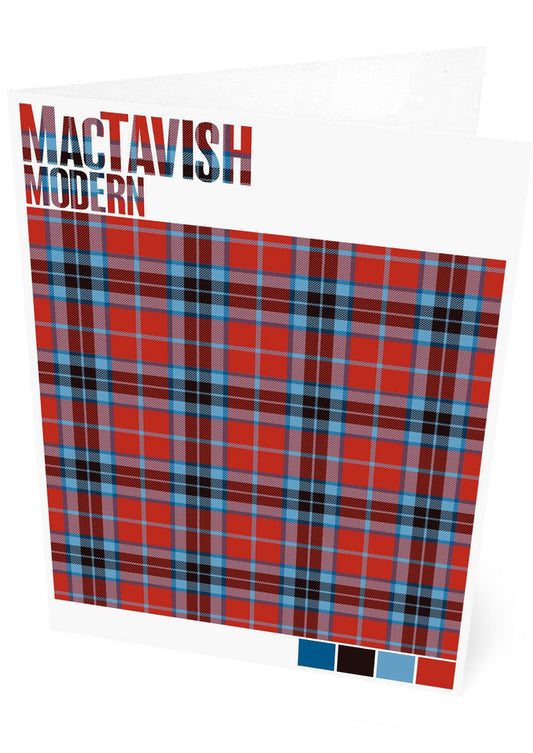 MacTavish Modern tartan – set of two cards
