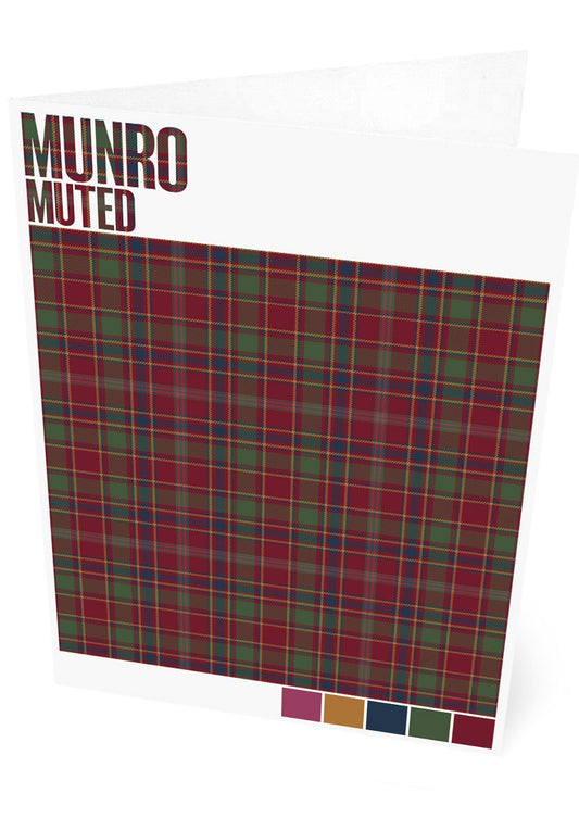 Munro Muted tartan – set of two cards