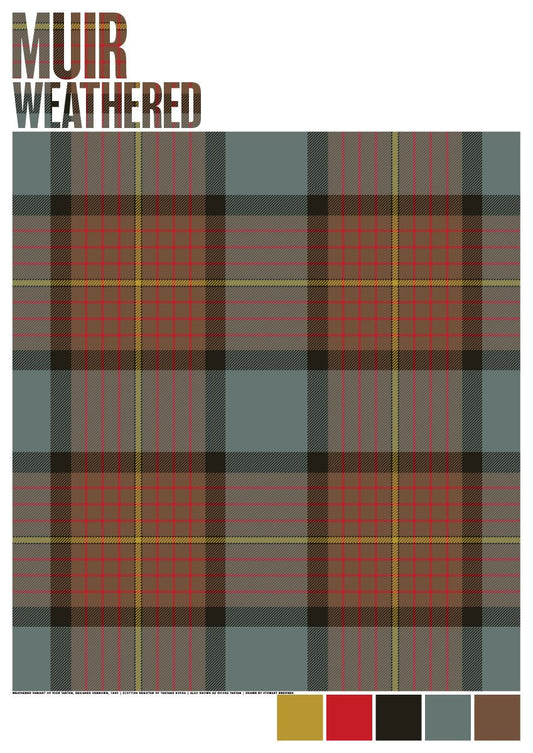 Muir Weathered tartan – poster