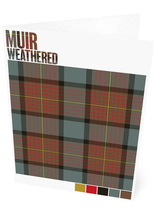 Muir Weathered tartan – set of two cards