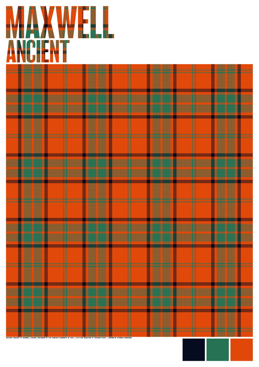 Maxwell Ancient tartan – giclée print