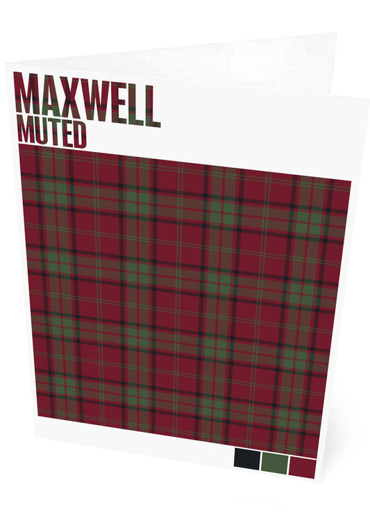 Maxwell Muted tartan – set of two cards