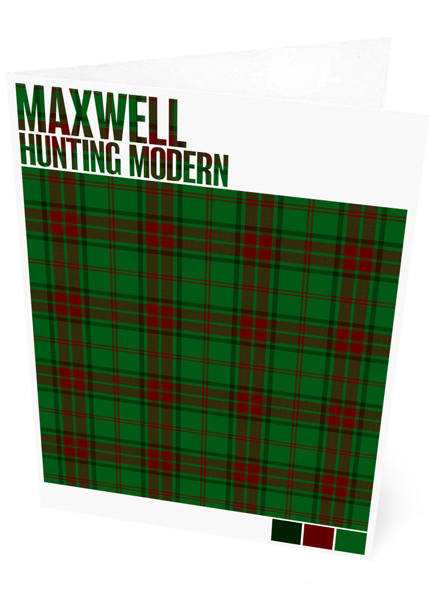 Maxwell Hunting Modern tartan – set of two cards