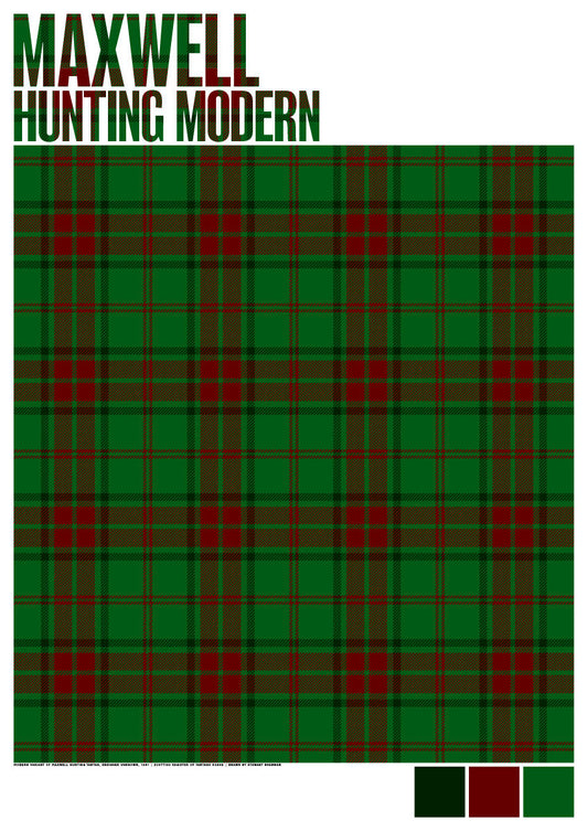 Maxwell Hunting Modern tartan – poster