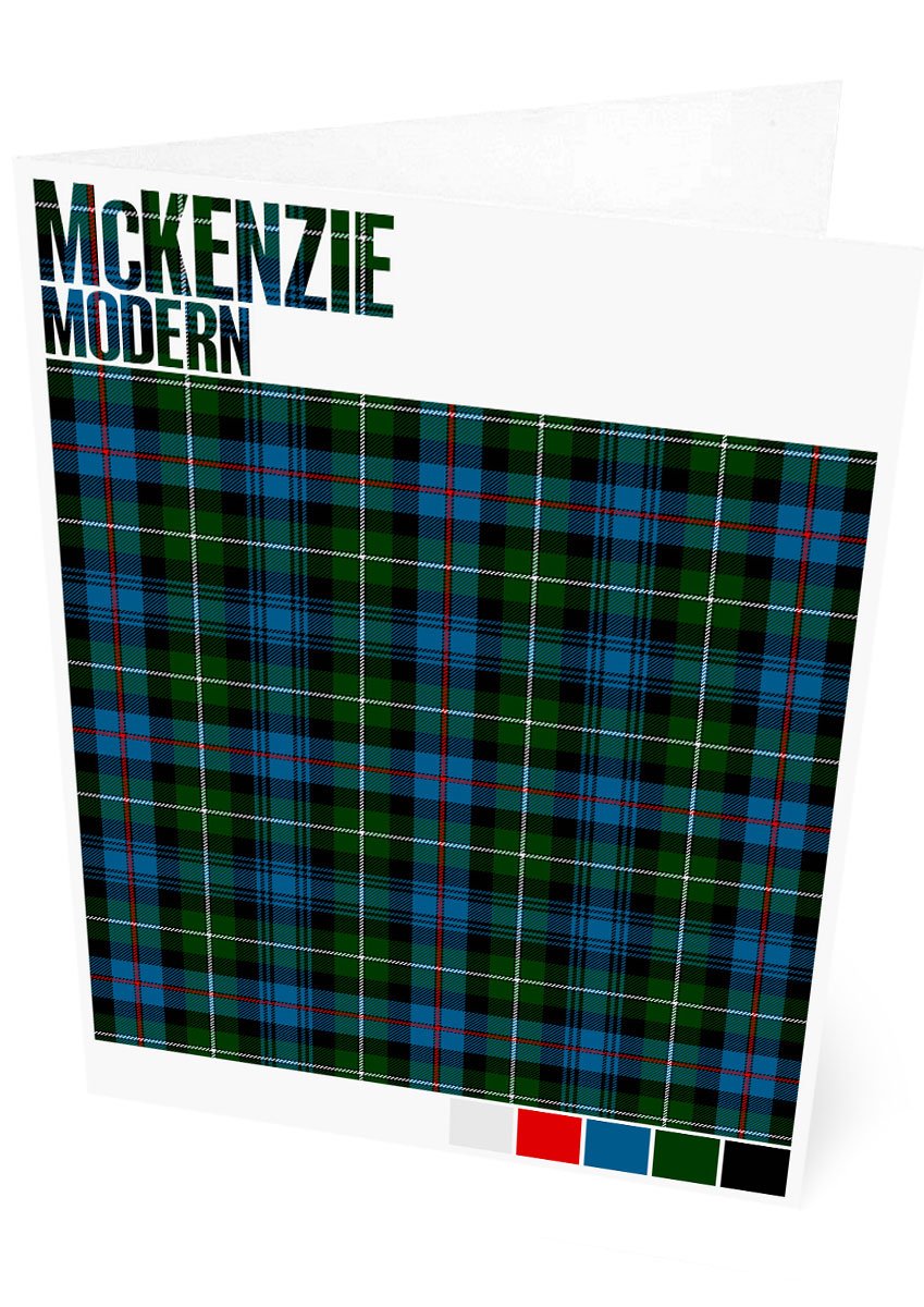McKenzie Modern tartan – set of two cards