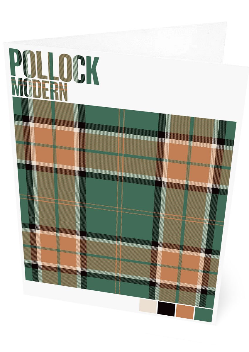 Pollock Modern tartan – set of two cards